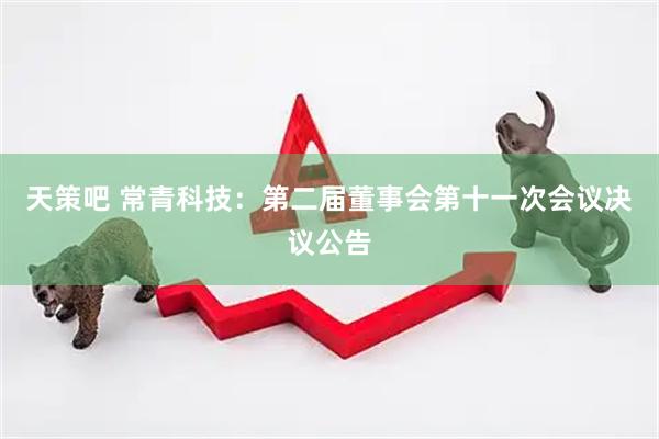 天策吧 常青科技：第二届董事会第十一次会议决议公告