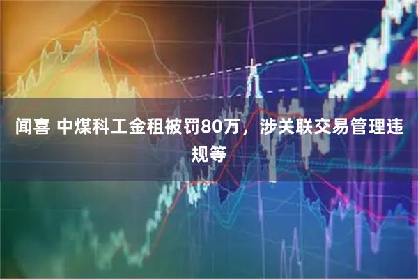 闻喜 中煤科工金租被罚80万，涉关联交易管理违规等