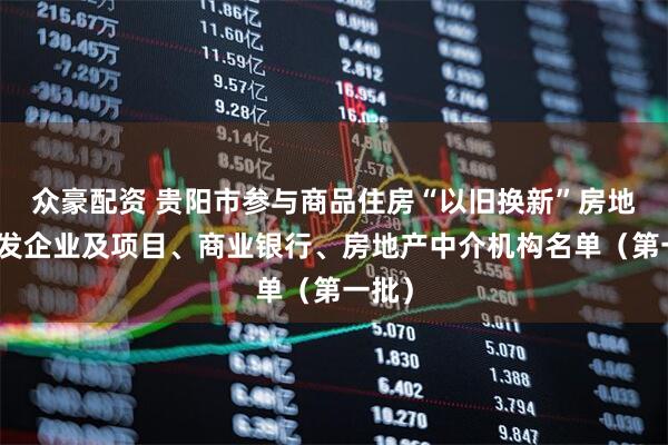 众豪配资 贵阳市参与商品住房“以旧换新”房地产开发企业及项目、商业银行、房地产中介机构名单（第一批）